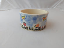 Load image into Gallery viewer, Hand Thrown 4" Decorated Ceramic Bunny Food Bowl