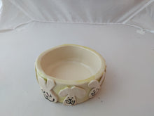 Load image into Gallery viewer, Hand Thrown 5" Decorated Ceramic Bunny Food Bowl