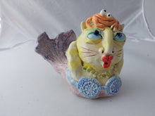 Load image into Gallery viewer, Hand Sculpted Ceramic Figurine 6" Purr-Maid