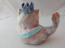 Load image into Gallery viewer, Hand Sculpted Ceramic Figurine 6" Purr-Maid