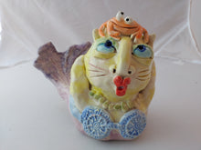Load image into Gallery viewer, Hand Sculpted Ceramic Figurine 6" Purr-Maid