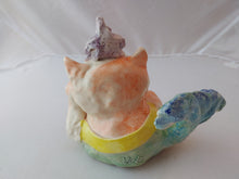 Load image into Gallery viewer, Hand Sculpted Ceramic Figurine 6" Purr-Maid