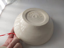 Load image into Gallery viewer, Hand Thrown 8.25" Decorated Ceramic Bunny Bowl