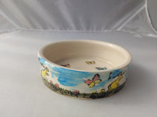 Load image into Gallery viewer, Hand Thrown 5.5&quot; Decorated Ceramic Bunny Food Bowl
