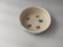 Load image into Gallery viewer, Hand Thrown 5.5&quot; Decorated Ceramic Bunny Food Bowl
