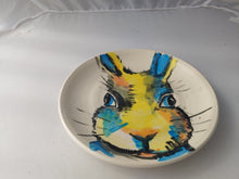 Load image into Gallery viewer, Hand Thrown 7&quot; Decorated Ceramic Plate
