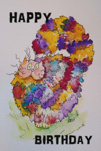 Goofy Grinners Greeting Card (blank inside)