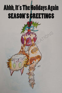 Goofy Grinners Greeting Card (blank inside)