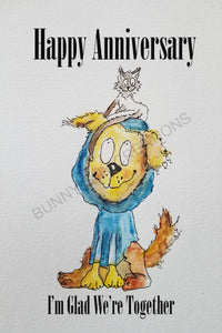 Goofy Grinners Greeting Card (blank inside)