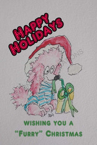 Goofy Grinners Christmas Card (blank inside)