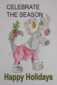 Goofy Grinners Christmas Card (blank inside)