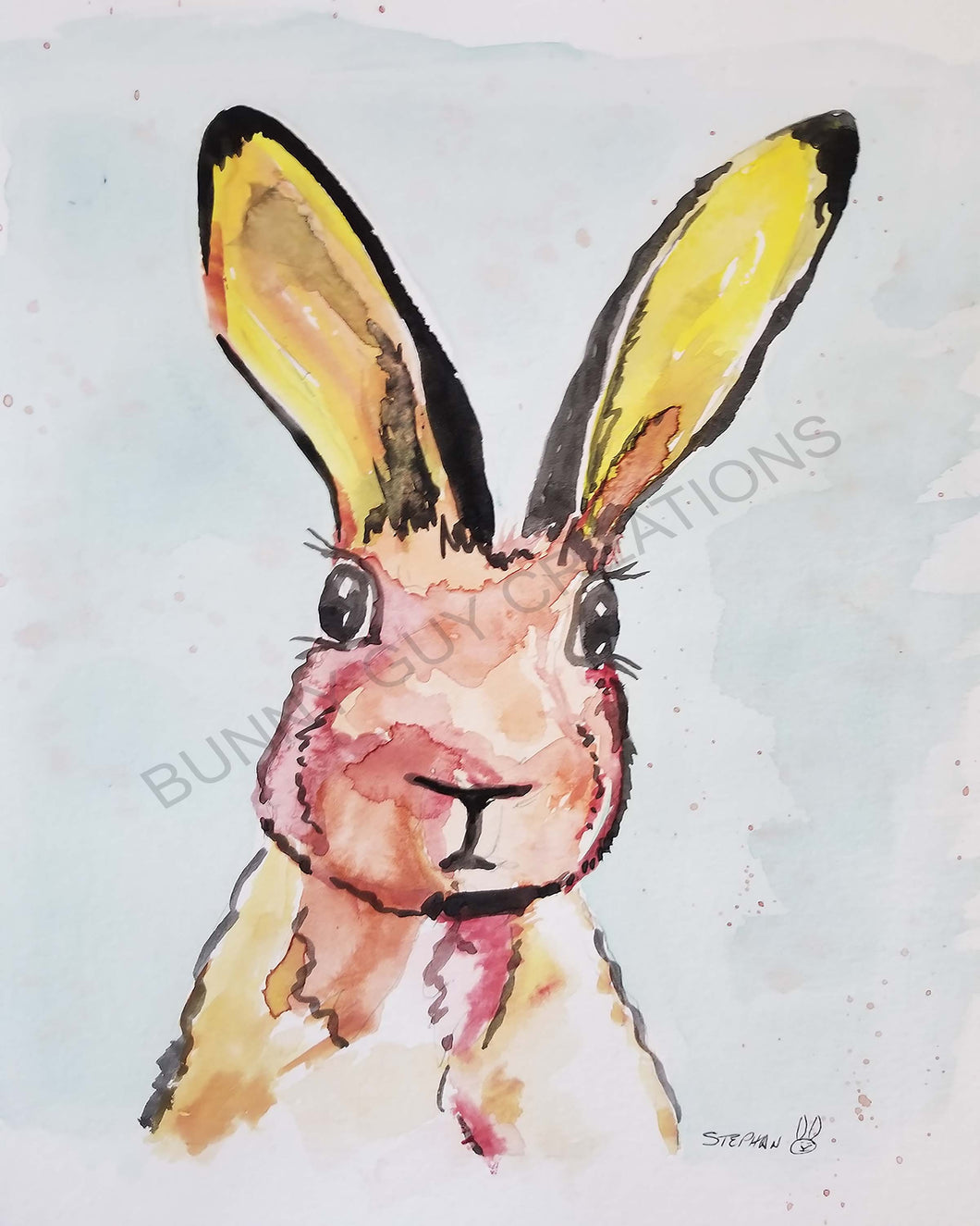 Bunny Guy Art Print 8X10