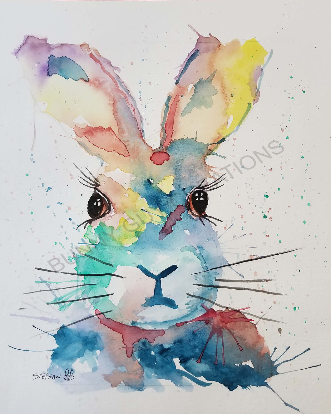 Bunny Guy Art Print 8X10