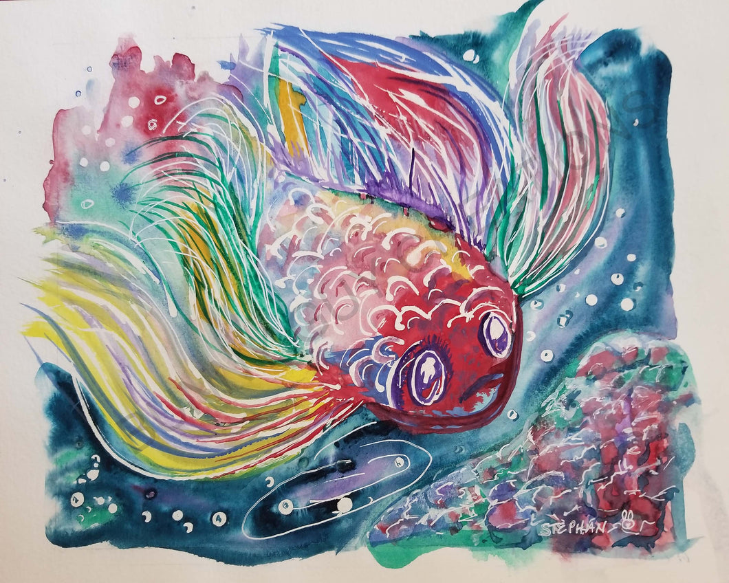 Sea Life Art Print 8X10